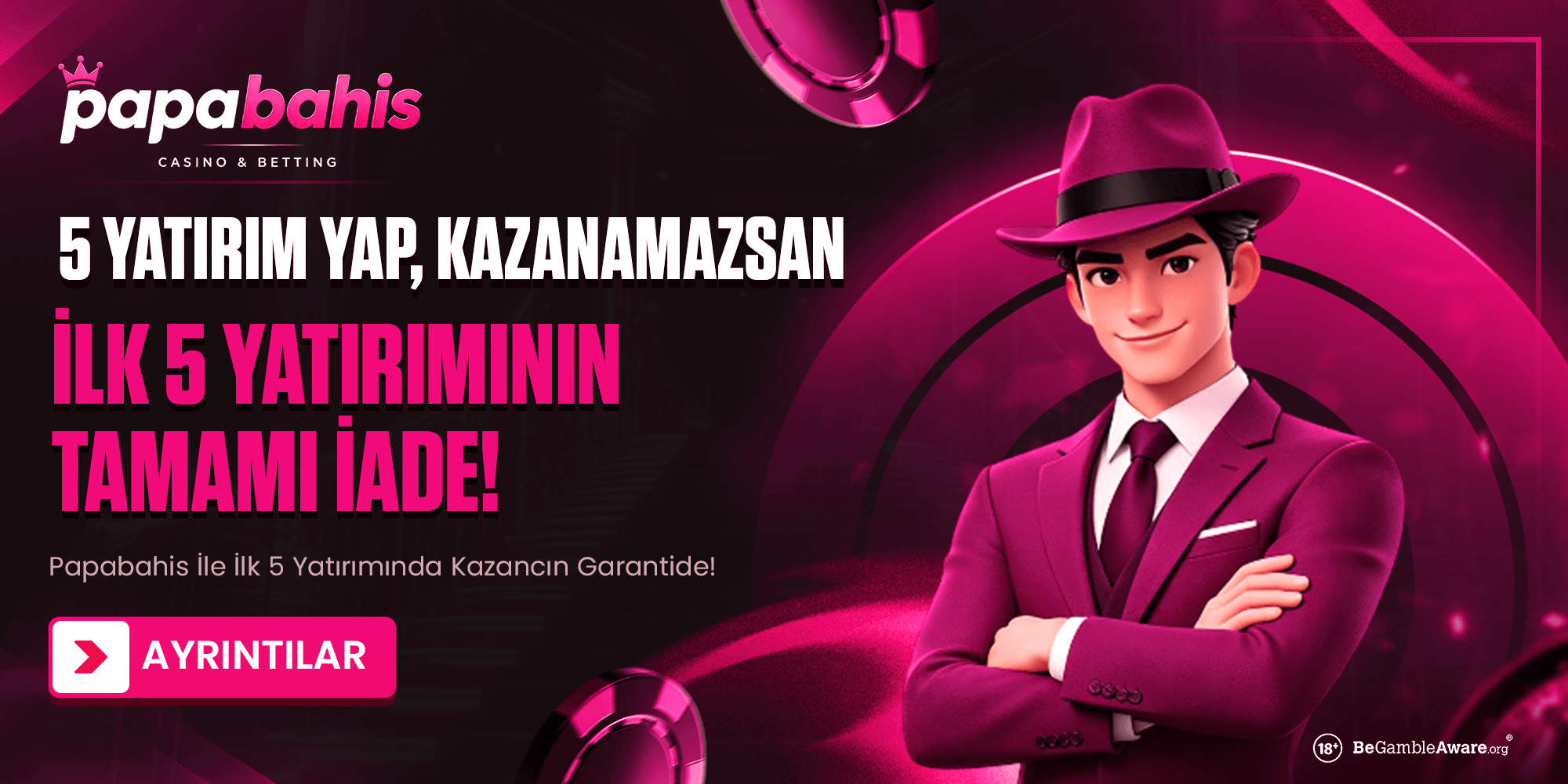 Papabahis %50 Çevrimsiz İlk Yatırım Bonusu - Her Alanda Geçerli